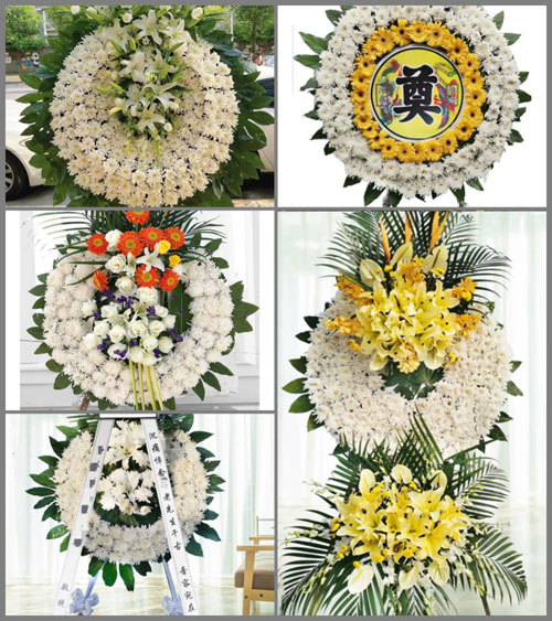 山东青岛黄岛区灵山卫街道西南村花圈速递